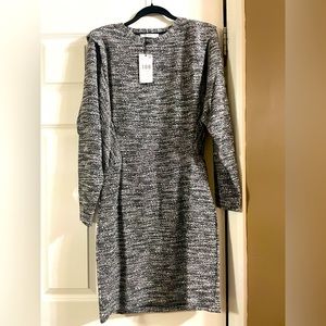 MNG by Mango sweater dress with padded shoulders